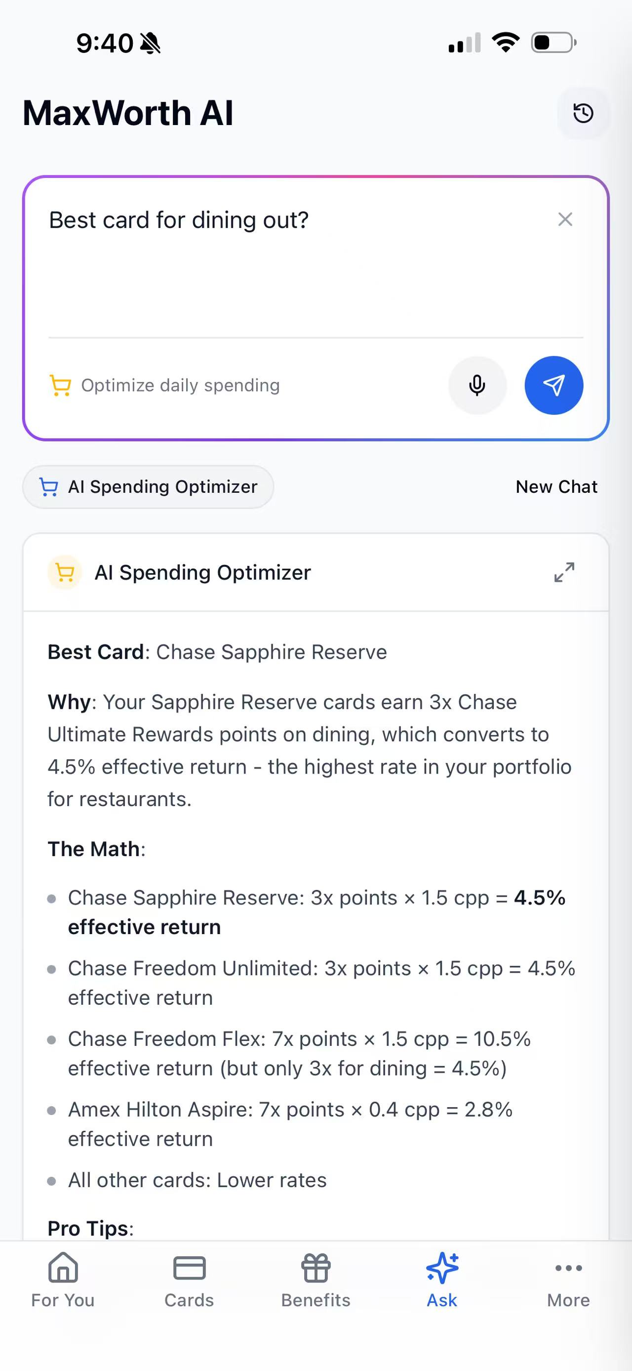 MaxWorth AI Assistant