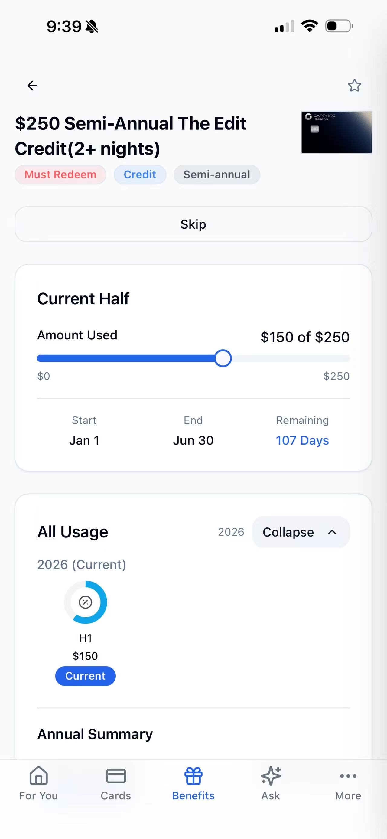 Benefit Detail